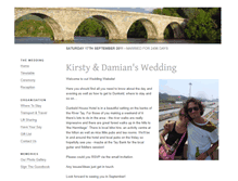 Tablet Screenshot of kirsty-damian.gettingmarried.co.uk