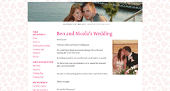 Desktop Screenshot of benandnicola.gettingmarried.co.uk