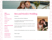 Tablet Screenshot of benandnicola.gettingmarried.co.uk