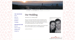 Desktop Screenshot of luke-emma.gettingmarried.co.uk