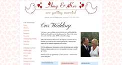 Desktop Screenshot of amyandkev.gettingmarried.co.uk