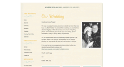 Desktop Screenshot of cherithandgregg.gettingmarried.co.uk