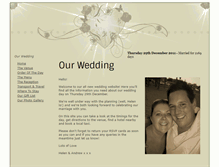 Tablet Screenshot of andrewandhelen.gettingmarried.co.uk