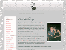 Tablet Screenshot of lisa-and-luke.gettingmarried.co.uk
