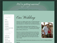 Tablet Screenshot of hayley-and-dan.gettingmarried.co.uk