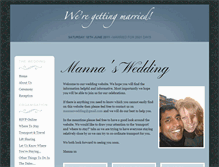 Tablet Screenshot of manilandanna.gettingmarried.co.uk