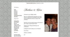 Desktop Screenshot of matthew-and-helen.gettingmarried.co.uk