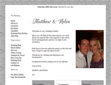 Tablet Screenshot of matthew-and-helen.gettingmarried.co.uk