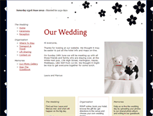 Tablet Screenshot of marcus-and-laura.gettingmarried.co.uk