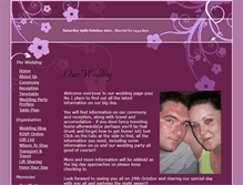 Tablet Screenshot of johnandclaireare.gettingmarried.co.uk