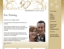Tablet Screenshot of andyanddawn.gettingmarried.co.uk