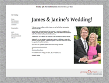 Tablet Screenshot of jimandjan2011.gettingmarried.co.uk