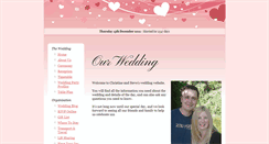 Desktop Screenshot of christineandsteven.gettingmarried.co.uk