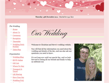Tablet Screenshot of christineandsteven.gettingmarried.co.uk
