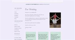 Desktop Screenshot of kimberlyandpeter.gettingmarried.co.uk