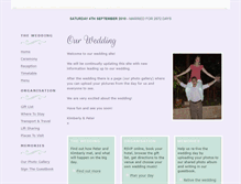 Tablet Screenshot of kimberlyandpeter.gettingmarried.co.uk