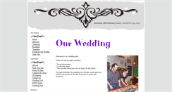 Desktop Screenshot of martin-and-lottie.gettingmarried.co.uk