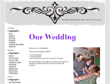 Tablet Screenshot of martin-and-lottie.gettingmarried.co.uk