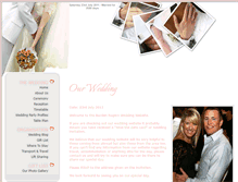 Tablet Screenshot of oliviaandryan.gettingmarried.co.uk