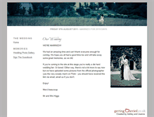 Tablet Screenshot of joanneandashley.gettingmarried.co.uk