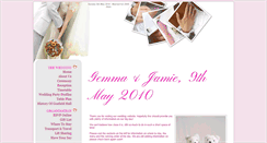 Desktop Screenshot of gemmaandjamie.gettingmarried.co.uk