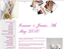 Tablet Screenshot of gemmaandjamie.gettingmarried.co.uk