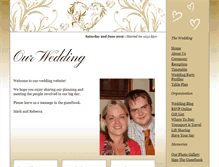 Tablet Screenshot of mark-and-becky.gettingmarried.co.uk