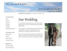 Tablet Screenshot of markandcaroline.gettingmarried.co.uk