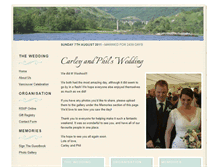 Tablet Screenshot of carleyandphil.gettingmarried.co.uk