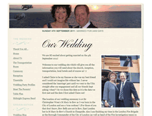 Tablet Screenshot of claireandpeter.gettingmarried.co.uk