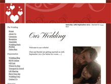 Tablet Screenshot of clintandrach.gettingmarried.co.uk