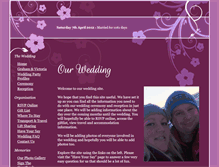 Tablet Screenshot of grahamandvictoria.gettingmarried.co.uk