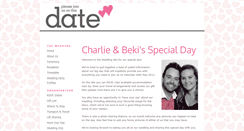 Desktop Screenshot of charlieandbeki.gettingmarried.co.uk