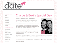 Tablet Screenshot of charlieandbeki.gettingmarried.co.uk