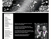 Tablet Screenshot of lloydandmartin.gettingmarried.co.uk