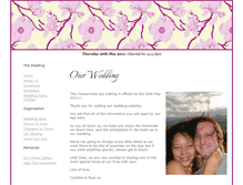 Tablet Screenshot of caroline-and-russell.gettingmarried.co.uk
