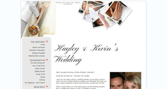 Desktop Screenshot of kevinandhayley.gettingmarried.co.uk
