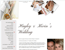 Tablet Screenshot of kevinandhayley.gettingmarried.co.uk