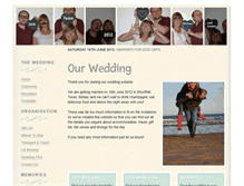 Tablet Screenshot of louiseandmichael.gettingmarried.org.uk
