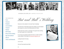 Tablet Screenshot of batandball.gettingmarried.co.uk