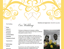 Tablet Screenshot of mrandmrsfrancis.gettingmarried.co.uk