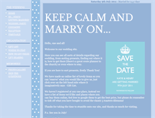 Tablet Screenshot of henryandkatie.are.gettingmarried.co.uk