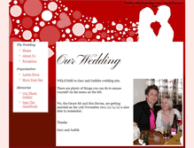 Tablet Screenshot of garyandjudith.gettingmarried.co.uk