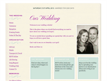 Tablet Screenshot of marcandbecky.gettingmarried.co.uk