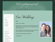 Tablet Screenshot of coralieanddan.gettingmarried.co.uk