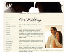 Tablet Screenshot of daniellelovespaul.gettingmarried.co.uk
