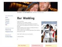 Tablet Screenshot of louiseandrob.gettingmarried.co.uk