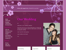 Tablet Screenshot of andrewandsarah2011.gettingmarried.co.uk