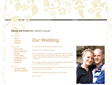Tablet Screenshot of jimandlizare.gettingmarried.co.uk