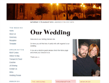 Tablet Screenshot of kellyandcarl.gettingmarried.co.uk